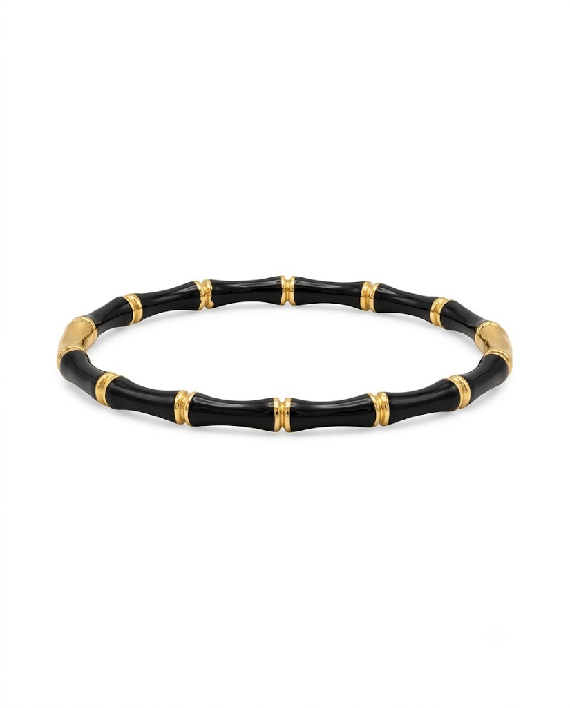 Black Bamboo Bangle